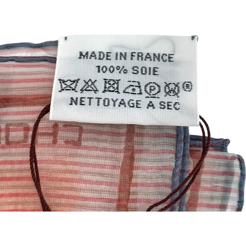 エルメス HERMES カレ70 シルクシフォン ベージュローズ/イエロー/ブルー シルク レディース スカーフ