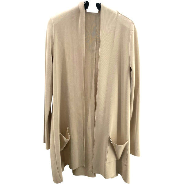 フォクシー FOXEY フーディロングカーディガン 38822 べージュ コットン レディース カーディガン