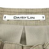 フォクシー FOXEY DAISY LIN for FOXEY Resort Frillノースリーブワンピース ベージュ トリアセテート レディース ワンピース