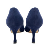 マノロブラニク Manolo Blahnik VARENNA ヒールパンプス ネイビー スウェード レディース パンプス