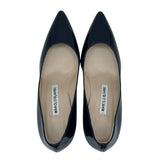 マノロブラニク Manolo Blahnik VARENNA ヒールパンプス ブラック エナメル レディース パンプス