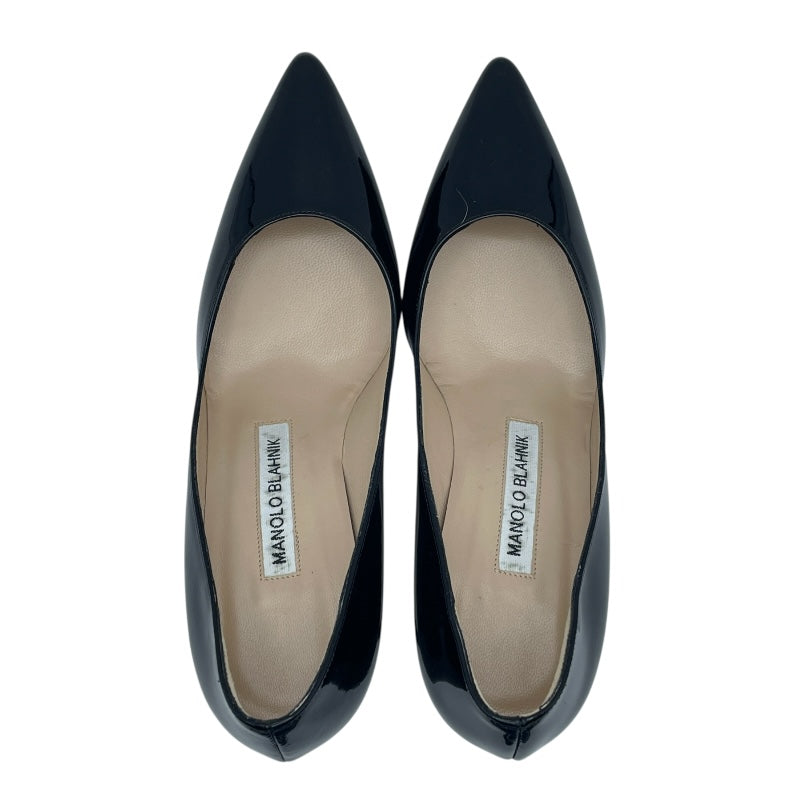 マノロブラニク Manolo Blahnik VARENNA ヒールパンプス ブラック エナメル レディース パンプス