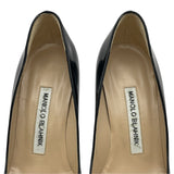 マノロブラニク Manolo Blahnik VARENNA ヒールパンプス ブラック エナメル レディース パンプス
