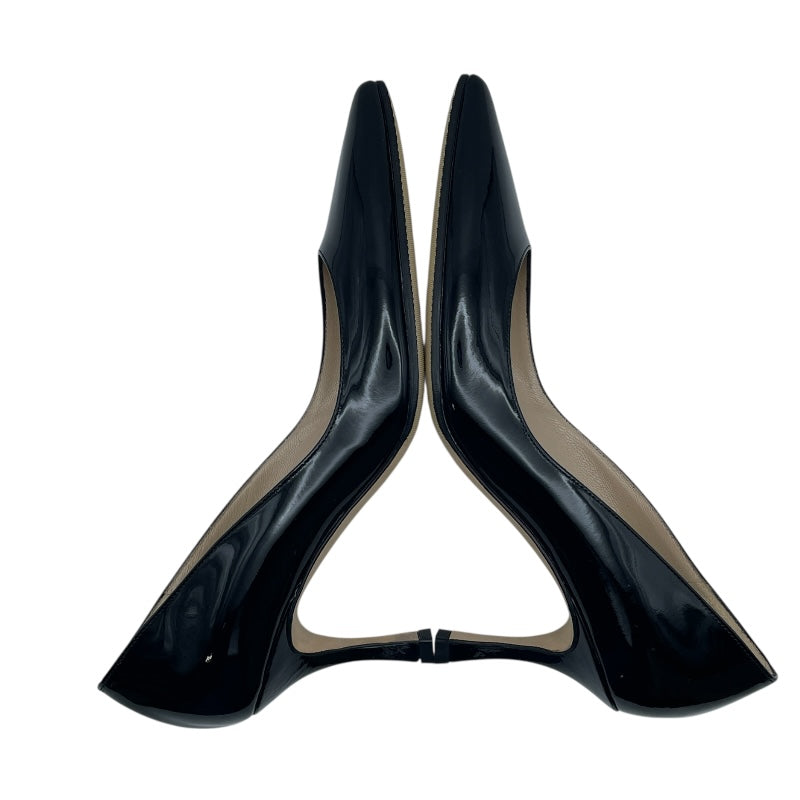 マノロブラニク Manolo Blahnik VARENNA ヒールパンプス ブラック エナメル レディース パンプス
