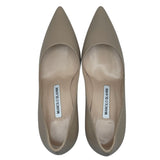 マノロブラニク Manolo Blahnik VARENNA ヒールパンプス ベージュ レザー レディース パンプス