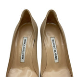 マノロブラニク Manolo Blahnik VARENNA ヒールパンプス ベージュ レザー レディース パンプス