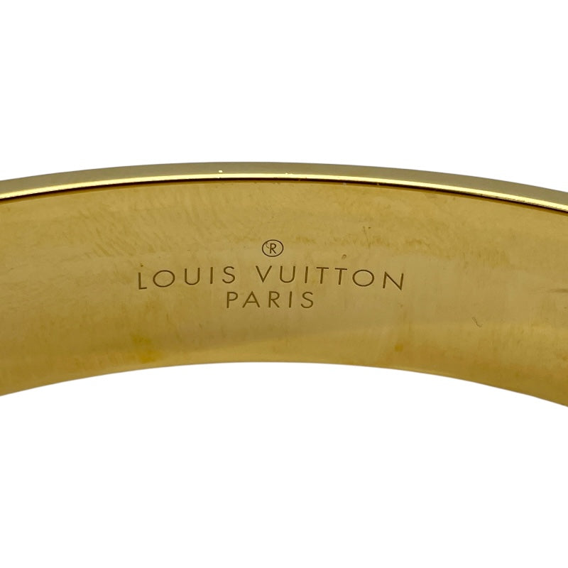 ルイ・ヴィトン LOUIS VUITTON ブラスレ・LVコンフィデンシャルPM M68434 パープル/ホワイト GD金具 メタル/エナメル レディース バングル