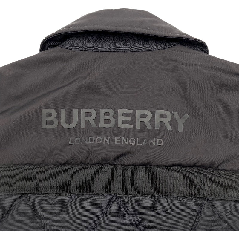 バーバリーロンドン BURBERRY LONDON バックロゴキルティングジャケット 8030074 ブラック ナイロン メンズ ダウンジャケット