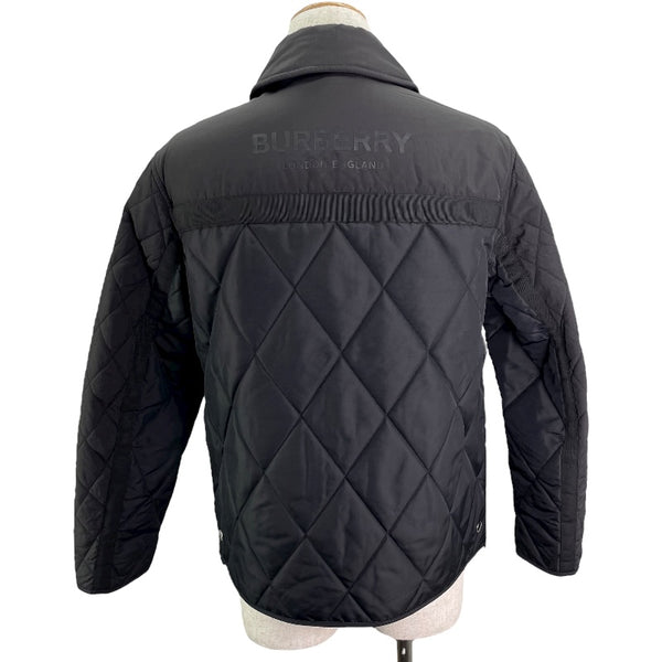バーバリーロンドン BURBERRY LONDON バックロゴキルティングジャケット 8030074 ブラック ナイロン メンズ ダウンジャケット