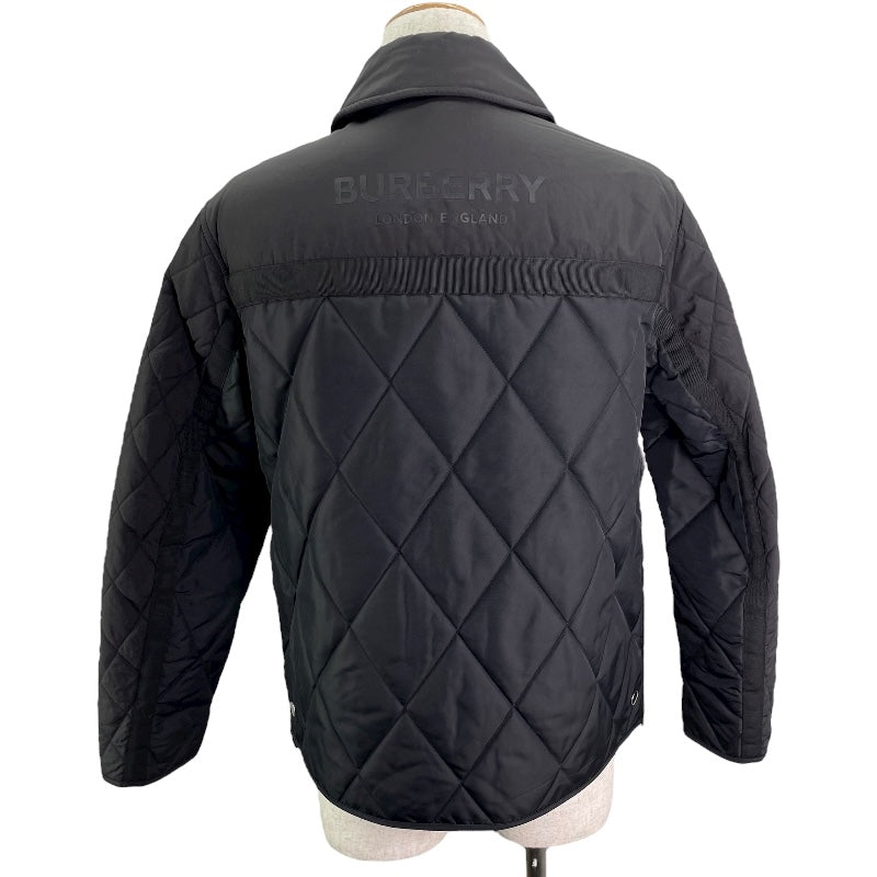 バーバリーロンドン BURBERRY LONDON バックロゴキルティングジャケット 8030074 ブラック ナイロン メンズ ダウンジャケット