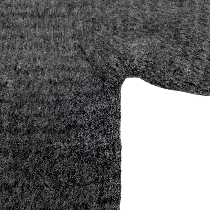 モンクレール MONCLER ロゴワッペン長袖ニットセーター C-TIND-22-5191 グレー 羊毛 メンズ セーター