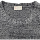 モンクレール MONCLER ロゴワッペン長袖ニットセーター C-TIND-22-5191 グレー 羊毛 メンズ セーター