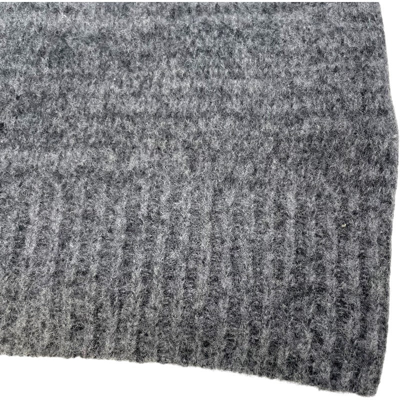 モンクレール MONCLER ロゴワッペン長袖ニットセーター C-TIND-22-5191 グレー 羊毛 メンズ セーター