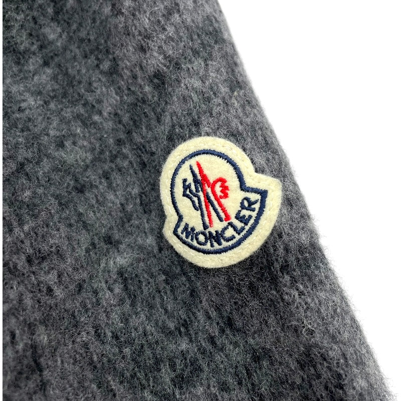 モンクレール MONCLER ロゴワッペン長袖ニットセーター C-TIND-22-5191 グレー 羊毛 メンズ セーター