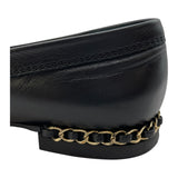 シャネル CHANEL ココマークチェーンローファー G35067 ブラック レザー レディース ローファー