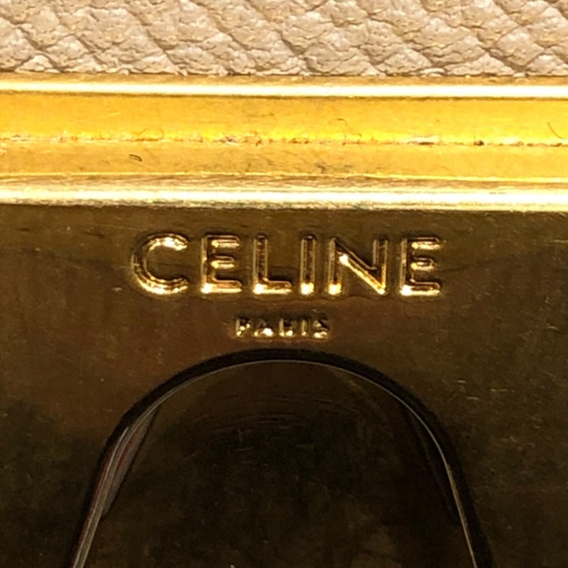 セリーヌ CELINE ベルトバッグマイクロ 189153 ベージュ レザー レディース ショルダーバッグ