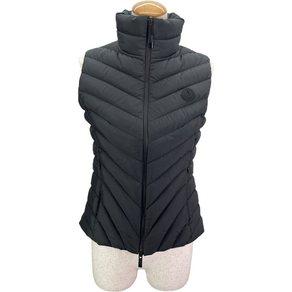 モンクレール MONCLER GRANES ダウンベスト K10931A00030 ブラック ナイロン レディース ベスト