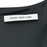 フォクシー ニューヨーク FOXEY NEW YORK Barron ノースリーブワンピース 36344 ブラック トリアセテート レディース ワンピース