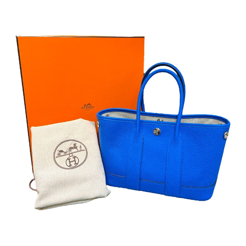 エルメス HERMES ネオガーデン23 W刻 ブルーイドラ ネゴンダ レディース ハンドバッグ