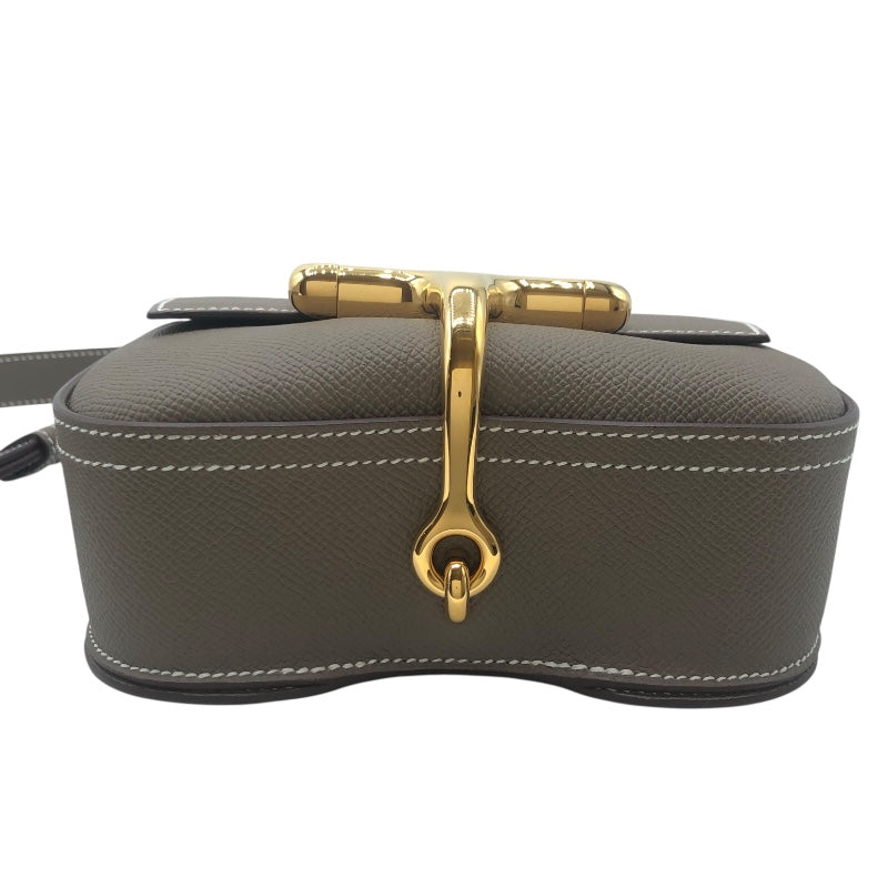 エルメス HERMES デッラカヴァッレリアミニ B刻 エトゥープ SV金具 エプソン レディース ショルダーバッグ