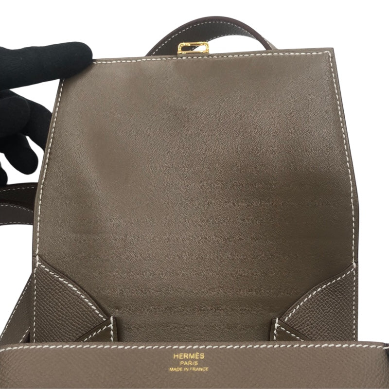 エルメス HERMES デッラカヴァッレリアミニ B刻 エトゥープ SV金具 エプソン レディース ショルダーバッグ