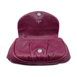 シャネル CHANEL ハーフムーンチェーンウォレット ボルドー シルバー金具 キャビア レディース ショルダーバッグ