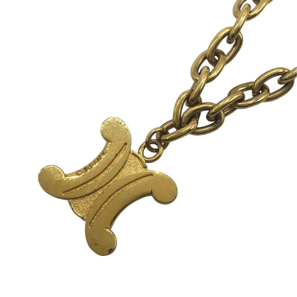 セリーヌ CELINE トリオンフヴィンテージネックレス ゴールド メタル アクセサリー