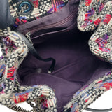 シャネル CHANEL ツイード巾着ショルダーバッグ マルチカラー シルバー金具 ツイード レディース ショルダーバッグ