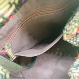 シャネル CHANEL ツイード巾着ショルダーバッグ マルチカラー シルバー金具 ツイード レディース ショルダーバッグ