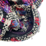 シャネル CHANEL ツイード巾着ショルダーバッグ マルチカラー シルバー金具 ツイード レディース ショルダーバッグ