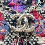 シャネル CHANEL ツイード巾着ショルダーバッグ マルチカラー シルバー金具 ツイード レディース ショルダーバッグ