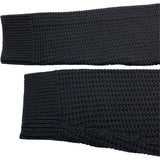 モンクレール MONCLER ニット切替ダウンコート K20939B00039 M4281 ブラック ポリエステル レディース ダウンジャケット