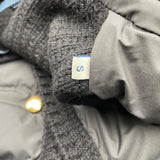 モンクレール MONCLER ニット切替ダウンコート K20939B00039 M4281 ブラック ポリエステル レディース ダウンジャケット