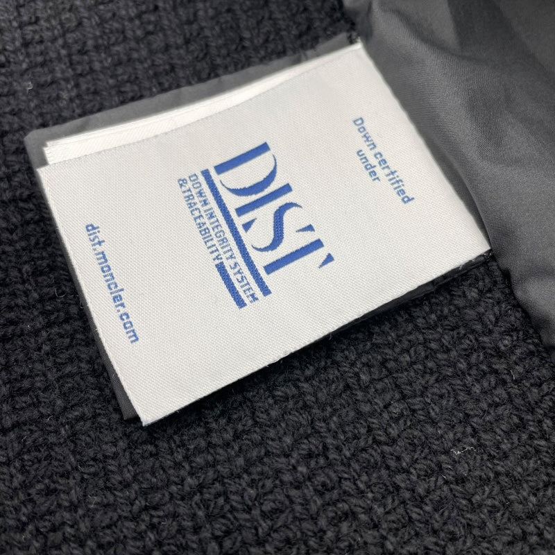 モンクレール MONCLER ニット切替ダウンコート K20939B00039 M4281 ブラック ポリエステル レディース ダウンジャケット