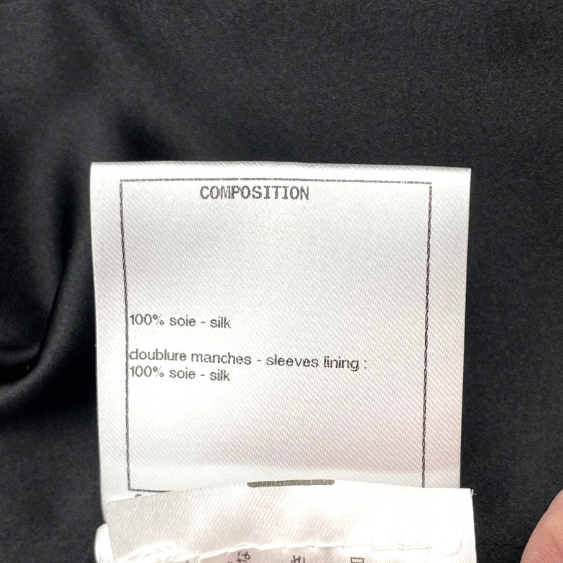 シャネル CHANEL ココマークボタン シルク ノーカラージャケット P64052 V60050 ブラック シルク レディース その他アウター