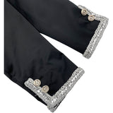 シャネル CHANEL ココマークボタン シルク ノーカラージャケット P64052 V60050 ブラック シルク レディース その他アウター