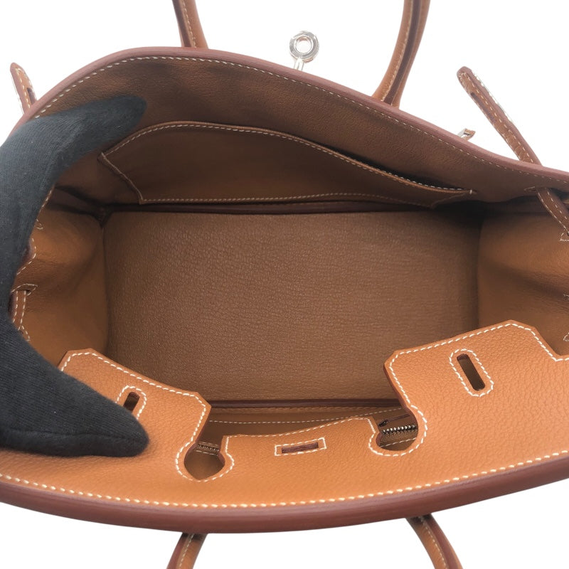 エルメス HERMES バーキン25 K刻 ゴールド SV金具 トゴ レディース ハンドバッグ