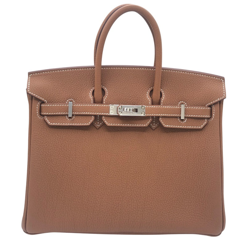 エルメス HERMES バーキン25 K刻 ゴールド SV金具 トゴ レディース ハンドバッグ
