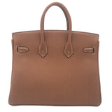 エルメス HERMES バーキン25 K刻 ゴールド SV金具 トゴ レディース ハンドバッグ