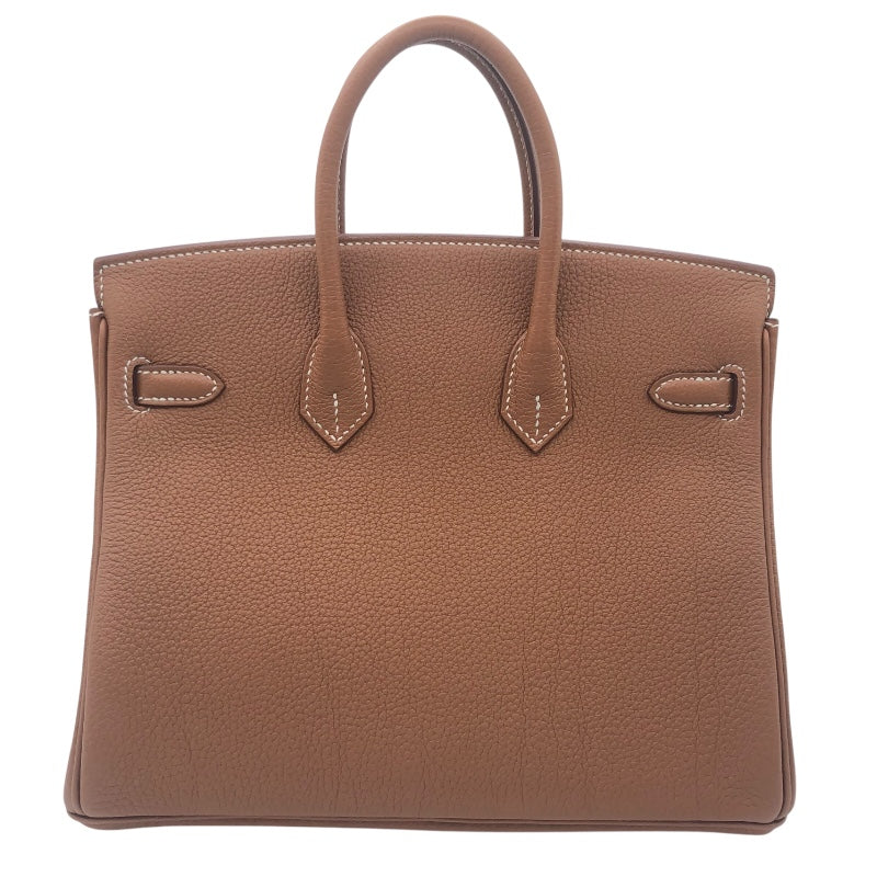 エルメス HERMES バーキン25 K刻 ゴールド SV金具 トゴ レディース ハンドバッグ