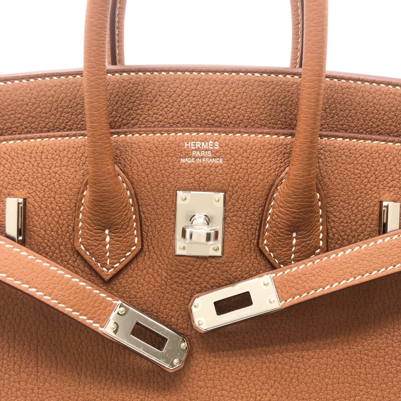 エルメス HERMES バーキン25 K刻 ゴールド SV金具 トゴ レディース ハンドバッグ