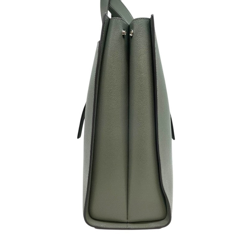 フルラ FURLA GIOVEトートL トートバッグ グリーン×SV金具 レザー ユニ