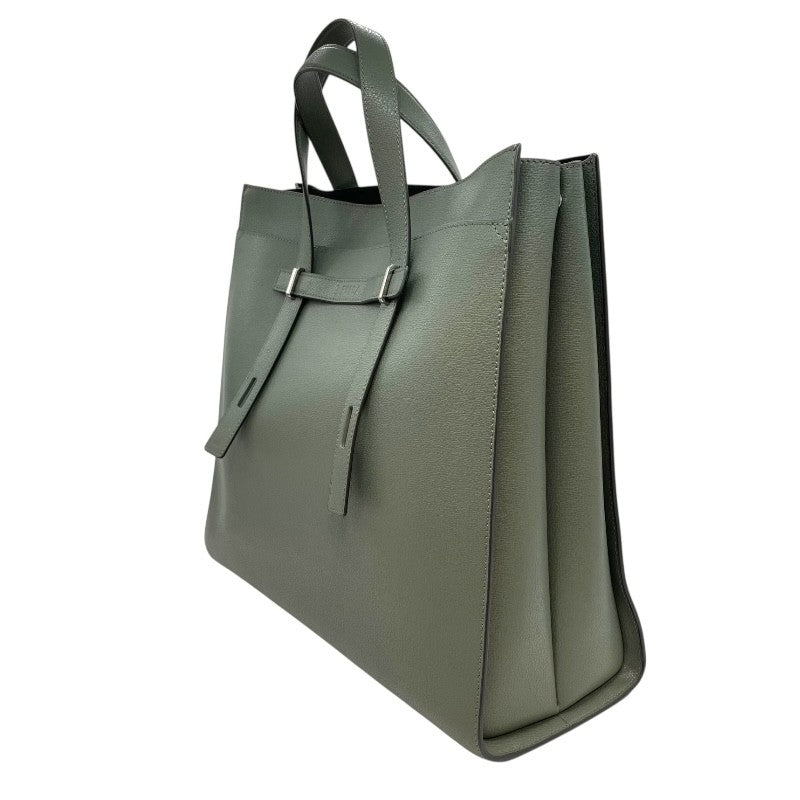 フルラ FURLA GIOVEトートL トートバッグ グリーン×SV金具 レザー ユニ