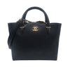 シャネル CHANEL 2wayトートバッグ AS5777 ブラック ゴールド金具 カーフ レディース トートバッグ