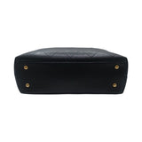 シャネル CHANEL 2wayトートバッグ AS5777 ブラック ゴールド金具 カーフ レディース トートバッグ
