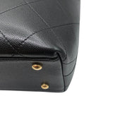 シャネル CHANEL 2wayトートバッグ AS5777 ブラック ゴールド金具 カーフ レディース トートバッグ