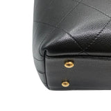 シャネル CHANEL 2wayトートバッグ AS5777 ブラック ゴールド金具 カーフ レディース トートバッグ