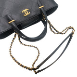 シャネル CHANEL 2wayトートバッグ AS5777 ブラック ゴールド金具 カーフ レディース トートバッグ