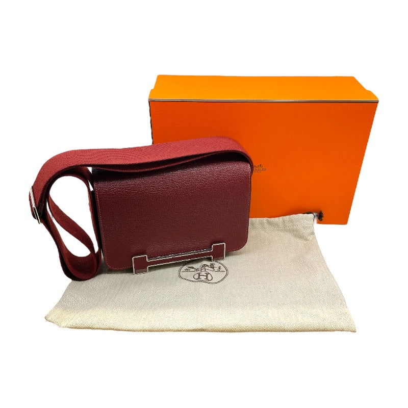 と*読様 ■正規品■ エルメス HERMES ゲタ ショルダーバッグ エルメス HERMES ゲタ W刻印(2024年製) ルージュアッシュ シルバー金具