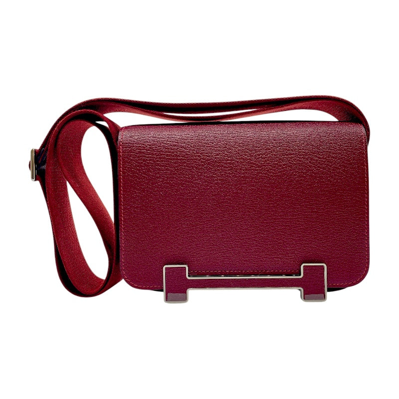 と*読様 ■正規品■ エルメス HERMES ゲタ ショルダーバッグ エルメス HERMES ゲタ W刻印(2024年製) ルージュアッシュ シルバー金具